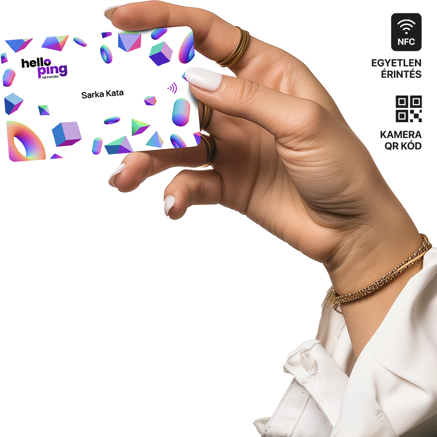Hello Ping Plasztikkártya